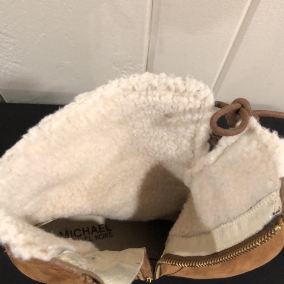 Michael Kors Winter Boots Suede Brown with zip - Picture 8 of 16
